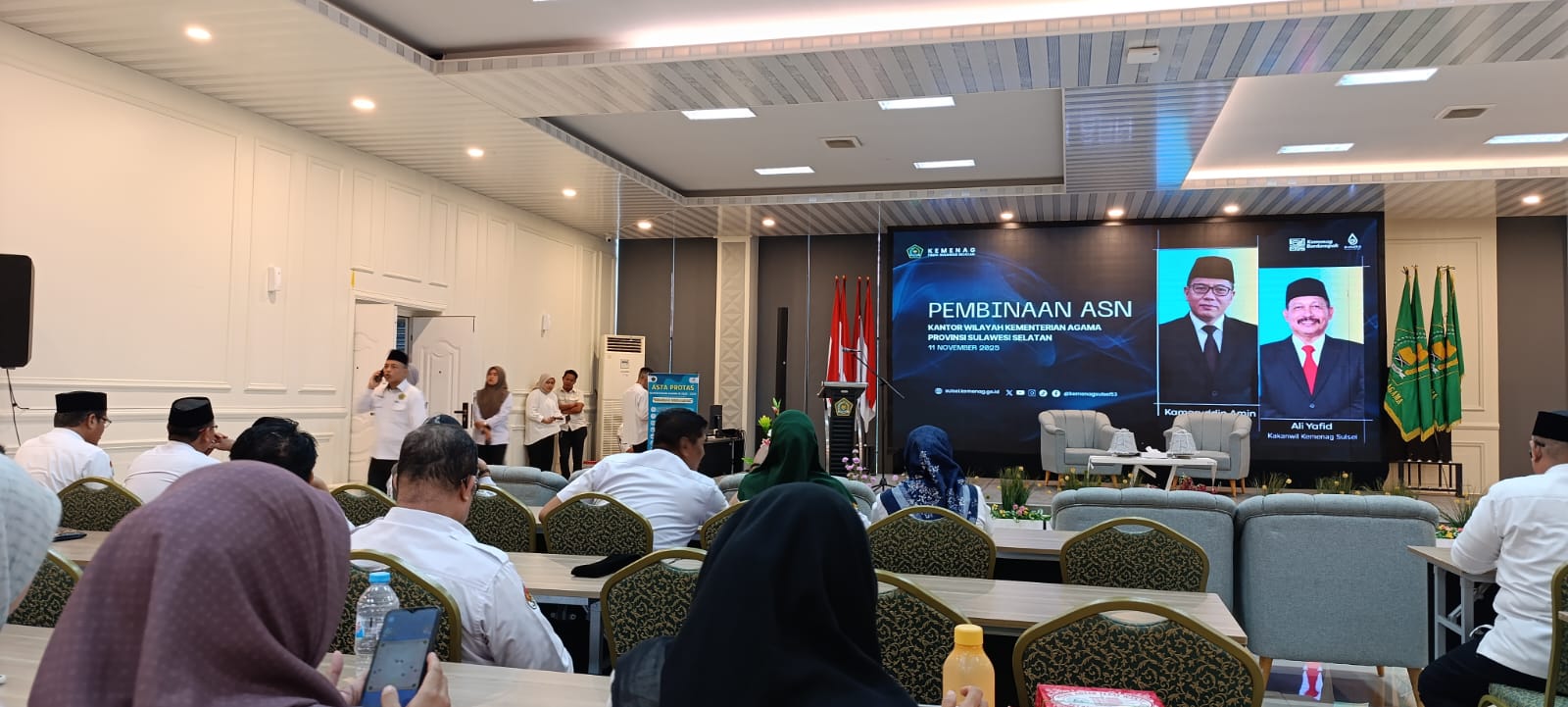 MAN 1 Kota Makassar Hadir pada Pembinaan ASN di Kanwil Kemenag Sulsel