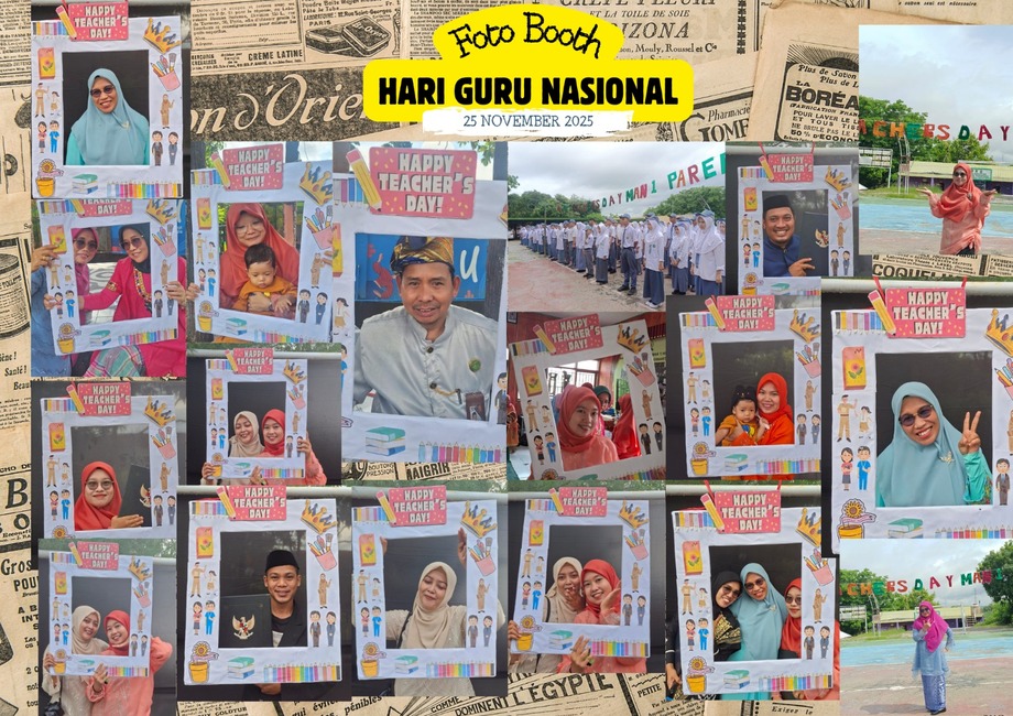 Siswa MAN 1 Plus Keterampilan Parepare Hadirkan Foto ‘Booth’ Sederhana pada Momen Hari Guru