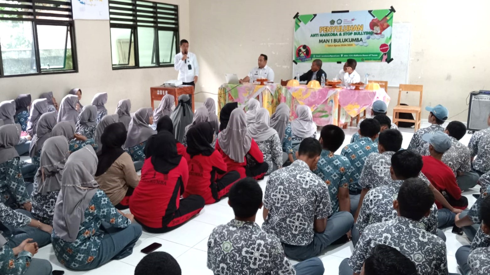 MAN 1 Bulukumba gelar sosialisasi "Anti Narkoba dan Anti Bullying" Gandeng Lapas Kelas IIB Bulukumba,
