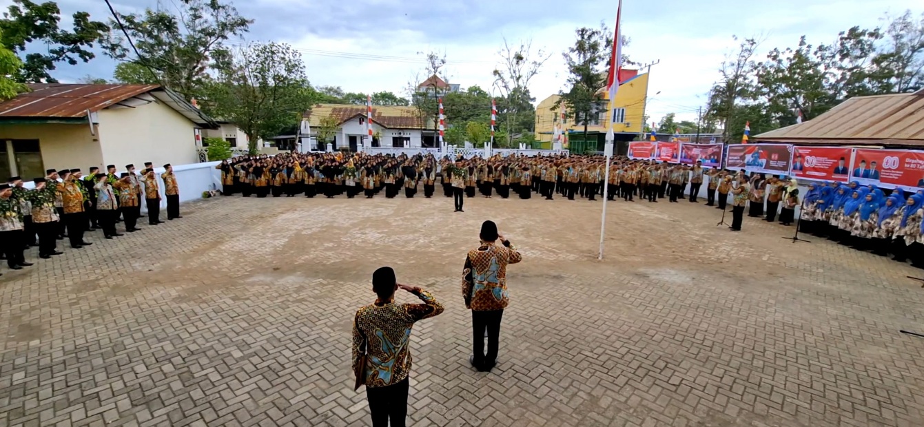 Kemenag Barru Gelar Upacara HUT ke-80 RI, Teguhkan Semangat Persatuan dan Perjuangan