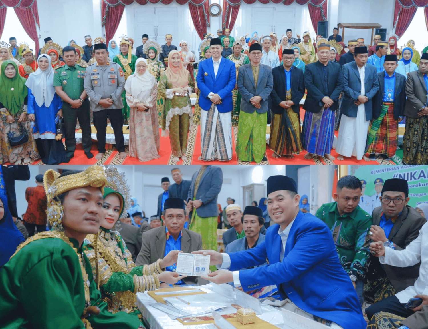 GAS Nikah Massal Perdana di Sulsel, Pemkab Pangkep dan Kemenag Pangkep Wujudkan Cinta Jadi Keluarga Sah