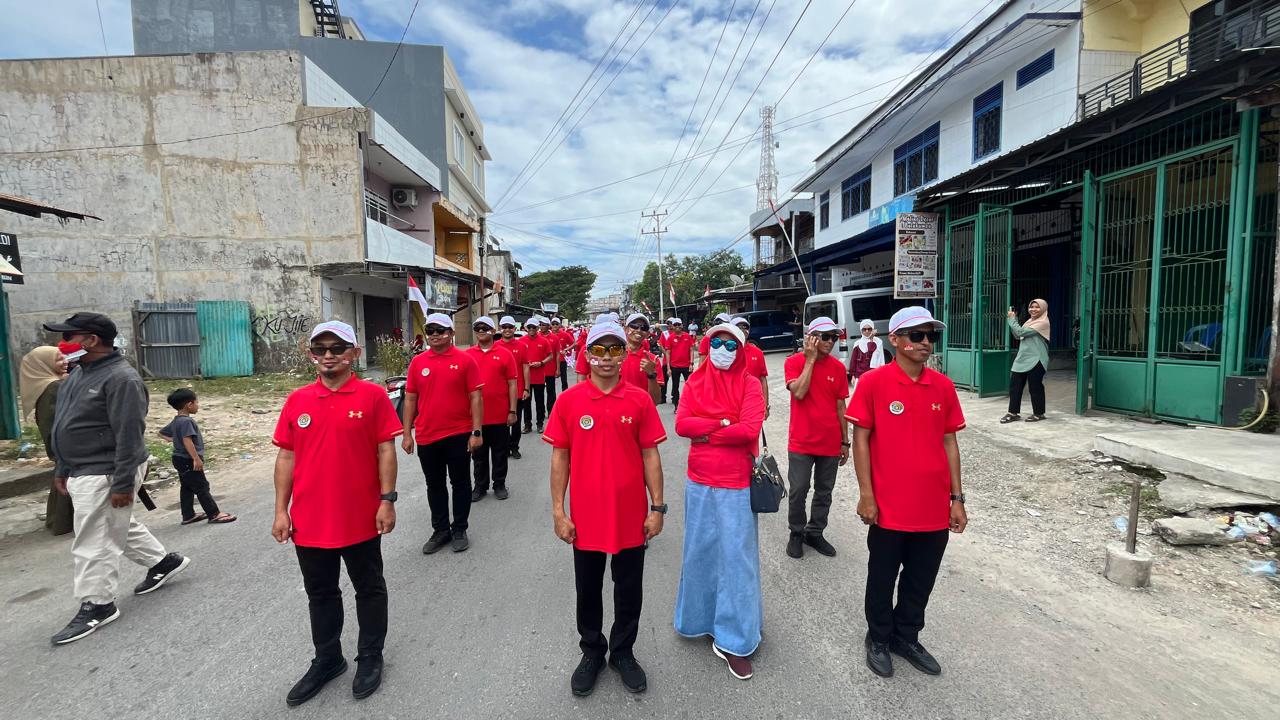 Barisan Kemenag Bulukumba dalam Lomba Gerak Jalan Indah Pemkab Bulukumba