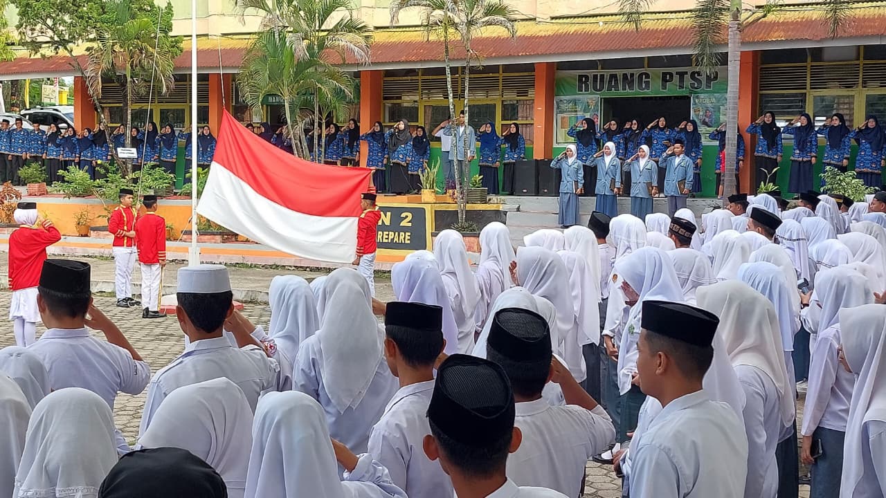 Upacara Peringatan Hari Sumpah Pemuda di MAN 2 Kota Parepare