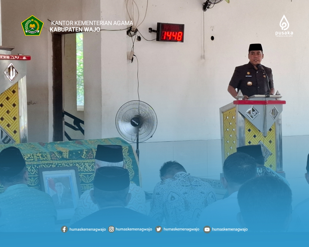 Bupati Wajo Sampaikan Belasungkawa, Kenang Nasihat Mantan Kakanwil Kemenag Sulsel