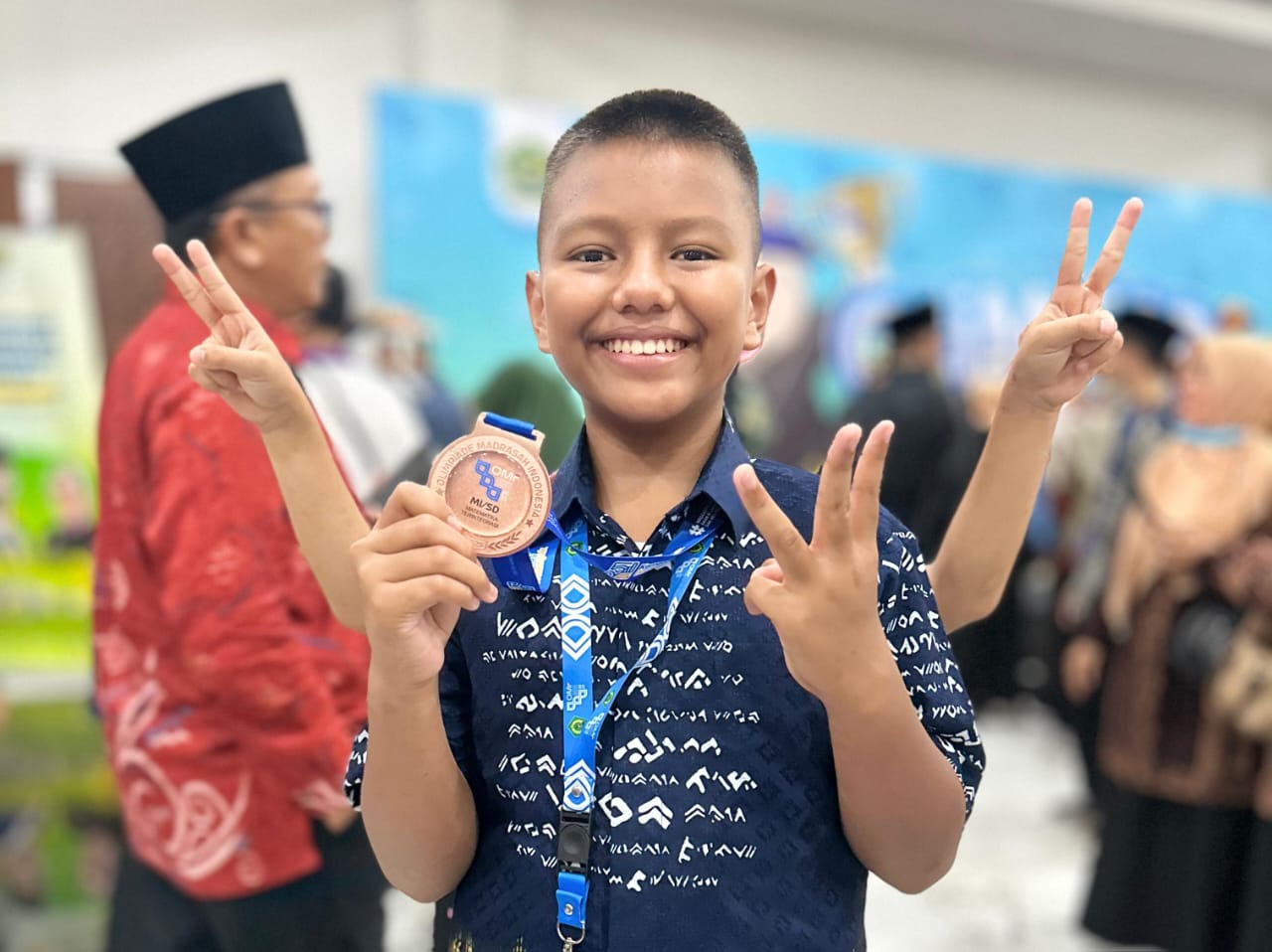 Siswa MIS Tarbiyah Takalar salah satu peraih medali perunggu pada OMI Nasional