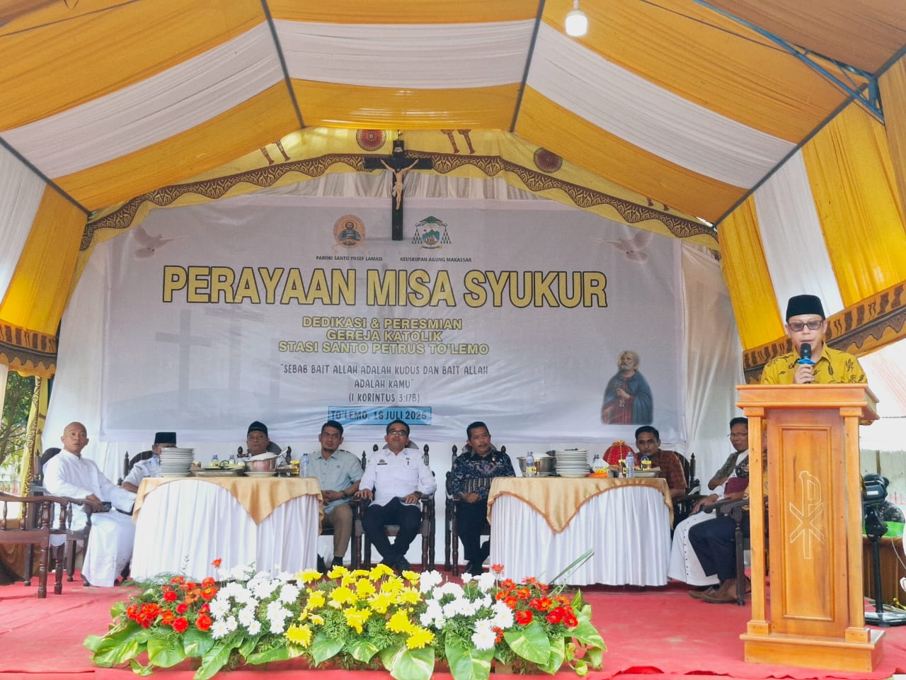 H. Sukardi Yusuf, S.Ag., MM Hadiri Peresmian Gereja Katolik Santo Petrus