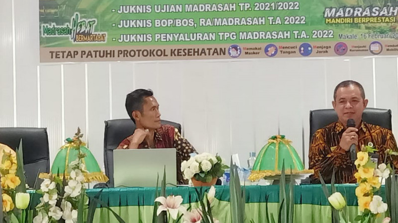 Persiapan Pelaksanaan Ujian Madrasah Seksi Pendidikan Islam Kemenag Tana Toraja Gelar Rapat Kerja 0994