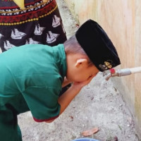 Bina Spiritual Anak, Peserta Didik RA Khaerunnisa Swatani Praktek Sholat Dhuha