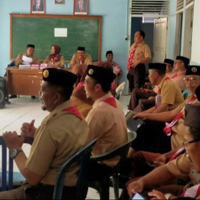 Kamad MTsN 3 Bulukumba Ikuti Rapat Koordinasi Pemantapan Pelantikan Pengurus Kwarran Bontotiro