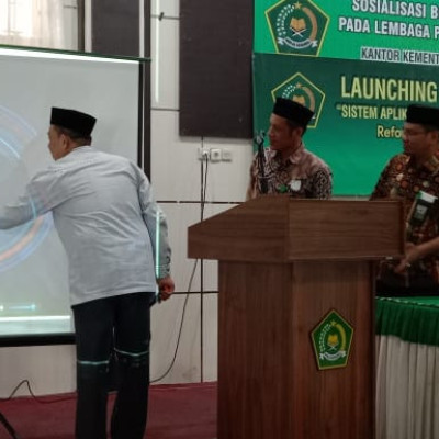 Kakankemenag Gowa Launching "Teman Pintar" Terobosan Pelayanan dari Kasi PD Pontren