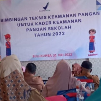 Muhlis HM, Wakili Kemenag Bulukumba, Ikuti BIMTEK Keamanan Pangan Sekolah Tahun 2022, BPOM Makassar