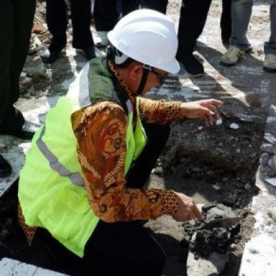 Wakili Kakanwil Letakkan Batu Pertama KUA, Ikbal Harap KUA Bisa Berkolaborasi dengan Masjid