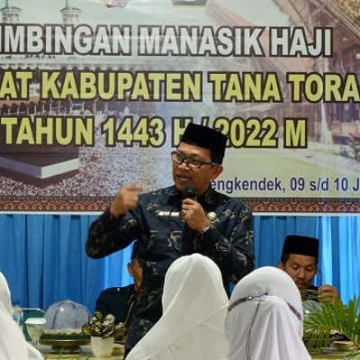 Kabid PHU Ikbal Ismail Urai Prosesi Pelaksanaan Ibadah Haji pada Manasik Haji Tana Toraja dan Toraja Utara