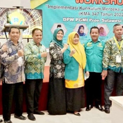 Jelang Implementasi Kurikulum Merdeka, Kepala MIN 2 Bone Ikuti Workshop