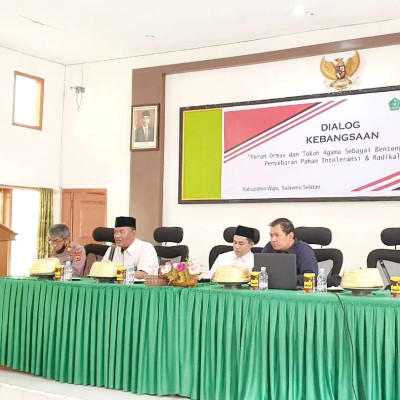 Densus 88 AT dan Kemenag Wajo Gelar Dialog Wawasan Kebangsaan Bersama Ormas