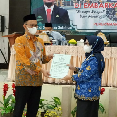 Terima Kloter II Embarkasi Makassar, Mulyadi Idy : Hilangkan Primordialisme