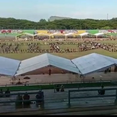 Tim Penari Utama MAN 1 Bone beraksi di Stadion Lapatau