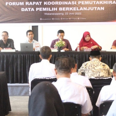 Hadiri Forum Rapat PDPB, Kemenag Soppeng Siap Dukung Program KPU