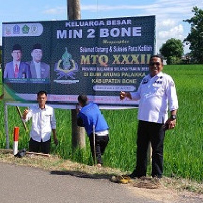 Sukseskan MTQ XXXII Kepala MIN 2 Bone Beraksi