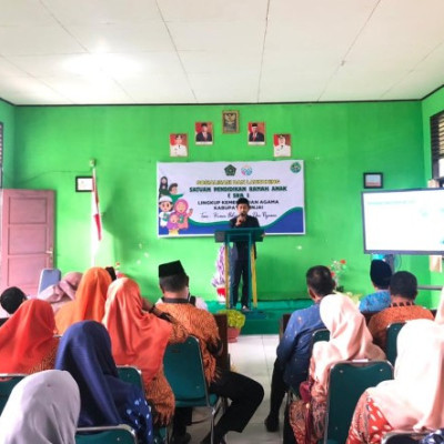 Sosialisasi Satuan Pendidikan Ramah Anak Se Kab. Sinjai Dilaksanakan di MTsN 1 Sinjai