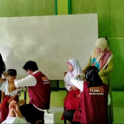 MI Ponpes Nurul Falah Sukseskan Pelaksanaan Bulan Imunisasi Anak Nasional