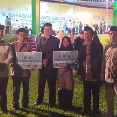 Raih Juara 1, Dua Peserta Kafilah Bulukumba Melenggang ke MTQ Tingkat Nasional