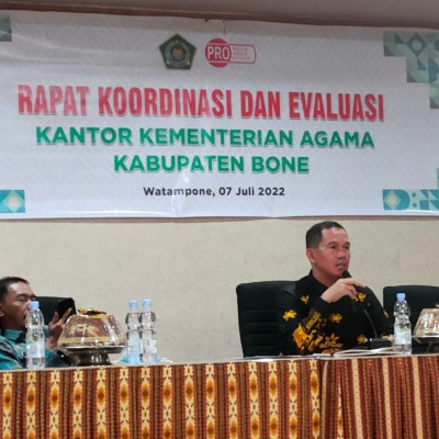 Kepala MIN 7 Bone Ikuti Rakor Evaluasi Program