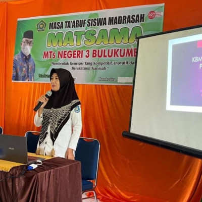 Wakamad Akademik Beri Materi KBM pada Kegiatan MATSAMA MTsN 3 Bulukumba