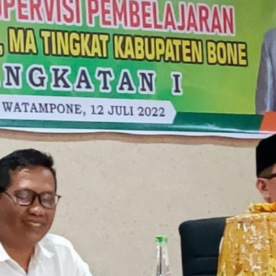 Kepala MTsN 1 Bone Ikut Penguatan  Hasil Supervisi Pembelajaran