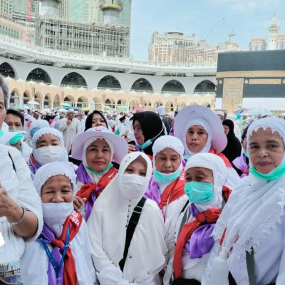 Jamaah Haji Kloter 5 UPG Tuntaskan Seluruh Rangkaian Ibadah Haji Di Tanah Suci Mekah