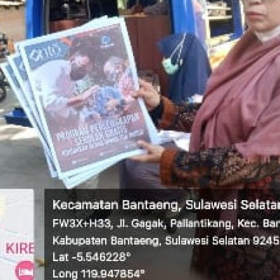 MTs Muhammadiyah Bantaeng Sambut Kembali Perpustakaan Keliling Di Madrasah