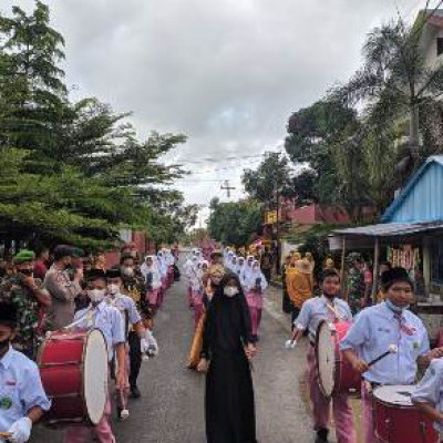 MTsN 1 dan MAN Sidrap Ikut Pawai Dan Karnaval  Sambut Tahun Baru Islam