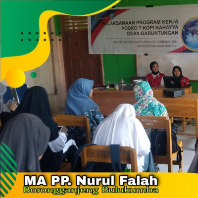 Mahasiswa KKN Unhas Perkenalkan Bioplastik Pada Siswa MA PP Nurul Falah