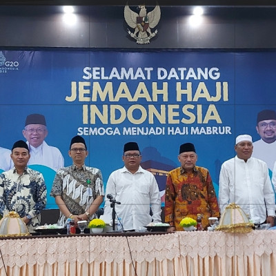 Jemaah Haji Kloter 11 Asal Maluku Utara Diterima Kabid PD Pontren, Ini Pesannya
