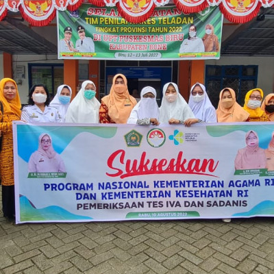 DWP Kemenag Bone Turut Sukseskan Program Tes IVA dan SADANIS