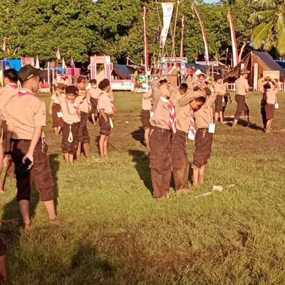 Pramuka Putra MIN 2 Bone Ukir Prestasi Lewat Tali Temali