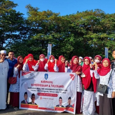 Madrasah Muallimin Ramaikan Karnaval Merdeka Toleransi Sul-Sel 2022