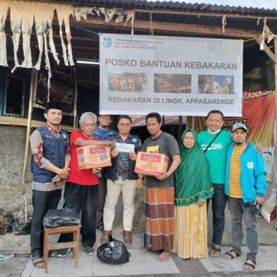 BKPRMI Ujung Bulu Kunjungi Korban Kebakaran di Appasarengge Bulukumba