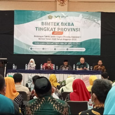 Sebagai Penerima Dana BKBA Tahun 2022, Kamad MTsN 3 Ikuti Bimtek Di Aryaduta