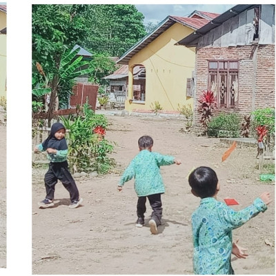 Serunya Peserta Didik RA Bontosunggu Bermain Layangan Di halaman Sekolah