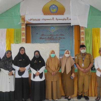 UPT Puskesmas Biru Kampanye Germas dan Deteksi Dini PTM di MA Al-Junaidiyah Biru