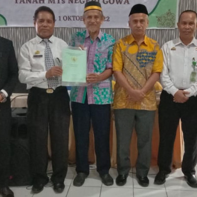 Sertifikat Terbit, MTsN Gowa Gelar Syukuran Sederhana