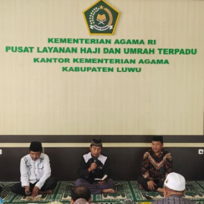 Atas Selesainya Pembangunan PLHUT, Kemenag Luwu Ucap Syukur Dengan Barazanji