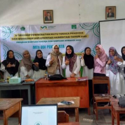 Persiapan Akreditasi Tahun 2022, MTs DDI Pekkabata Menggelar Workshop Pembinaan Madrasah