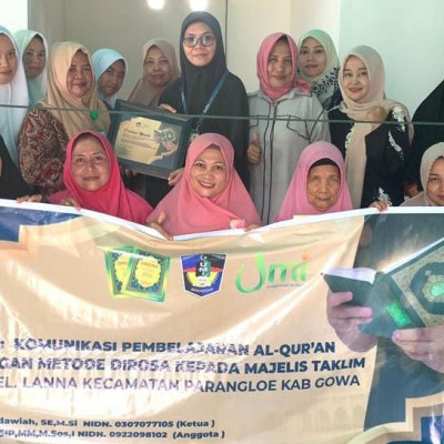 MT Nurul Ikhlas Parangloe Belajar Ngaji Metode Dirosa dari PKM UMI Makassar