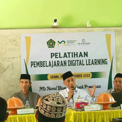 Kakan Kemenag Wajo Buka Pelatihan Pembelajaran Digital Learning, Ini Pesannya