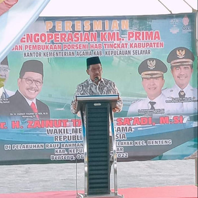 H. Muhammad  Bersamai Kunjungan Kerja Wakil Menteri Agama Di Kepulauan Selayar