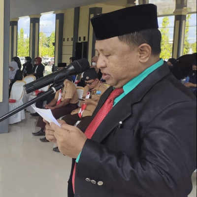 Doa Seragam Dibacakan Kakan Kemenag Luwu Pada Upacara Hari Pahlawan