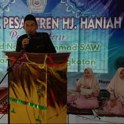 Saat Maulid di Pesantren Hj. Haniah, Kasi PD Pontren: ‘IZOP Jaminan Mutu Pendidikan di Pesantren'