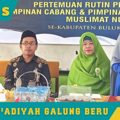 PAC Muslimat NU Gelar Maulid, Kamad MTs As’adiyah Galung Beru Turut Hadir